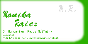 monika raics business card